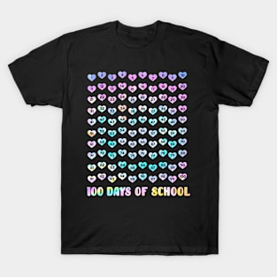 100Th Day Of School Teacher Tie Dye100 Days Math Numbers T-Shirt